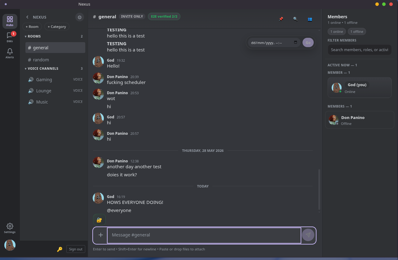 Nexus Chat preview 2