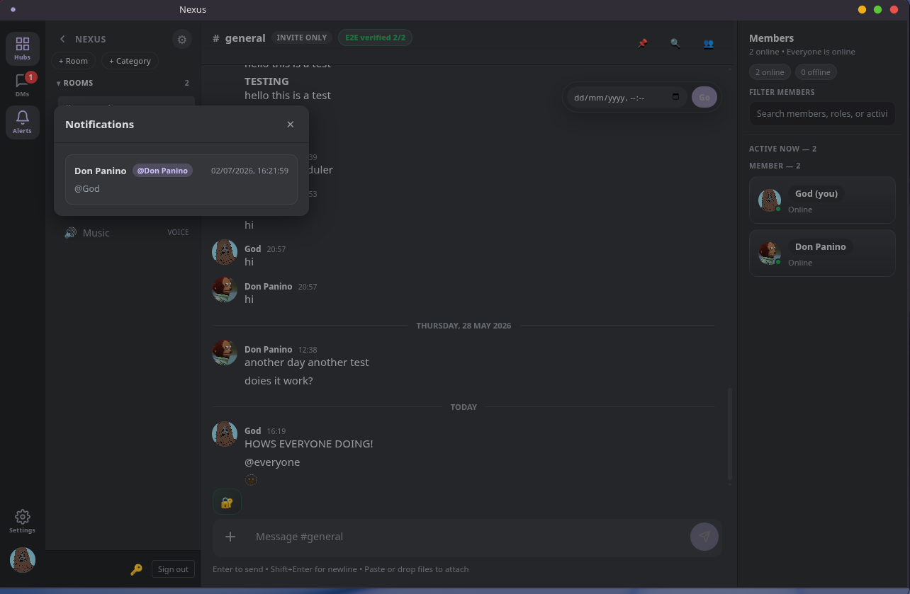 Nexus Chat preview 3